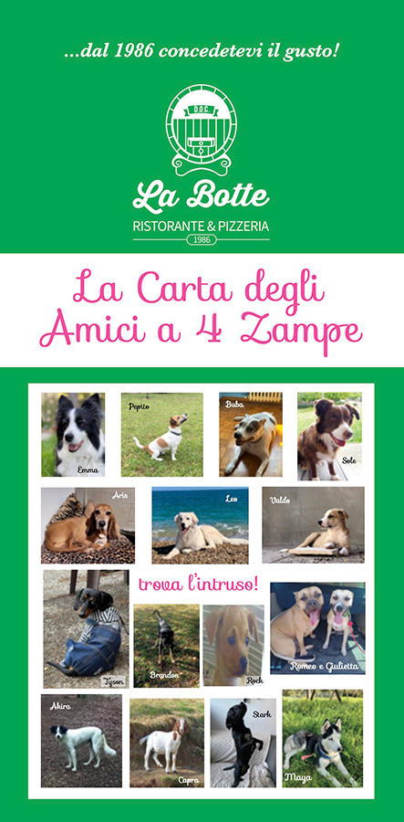 Menu cani 2025-2026