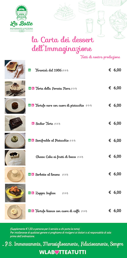 Menu dolci 2025-2026