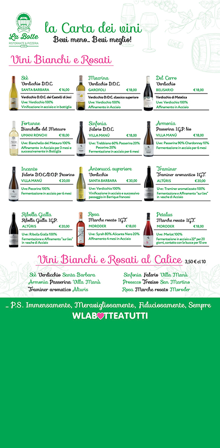 Menu vini 2025-2026